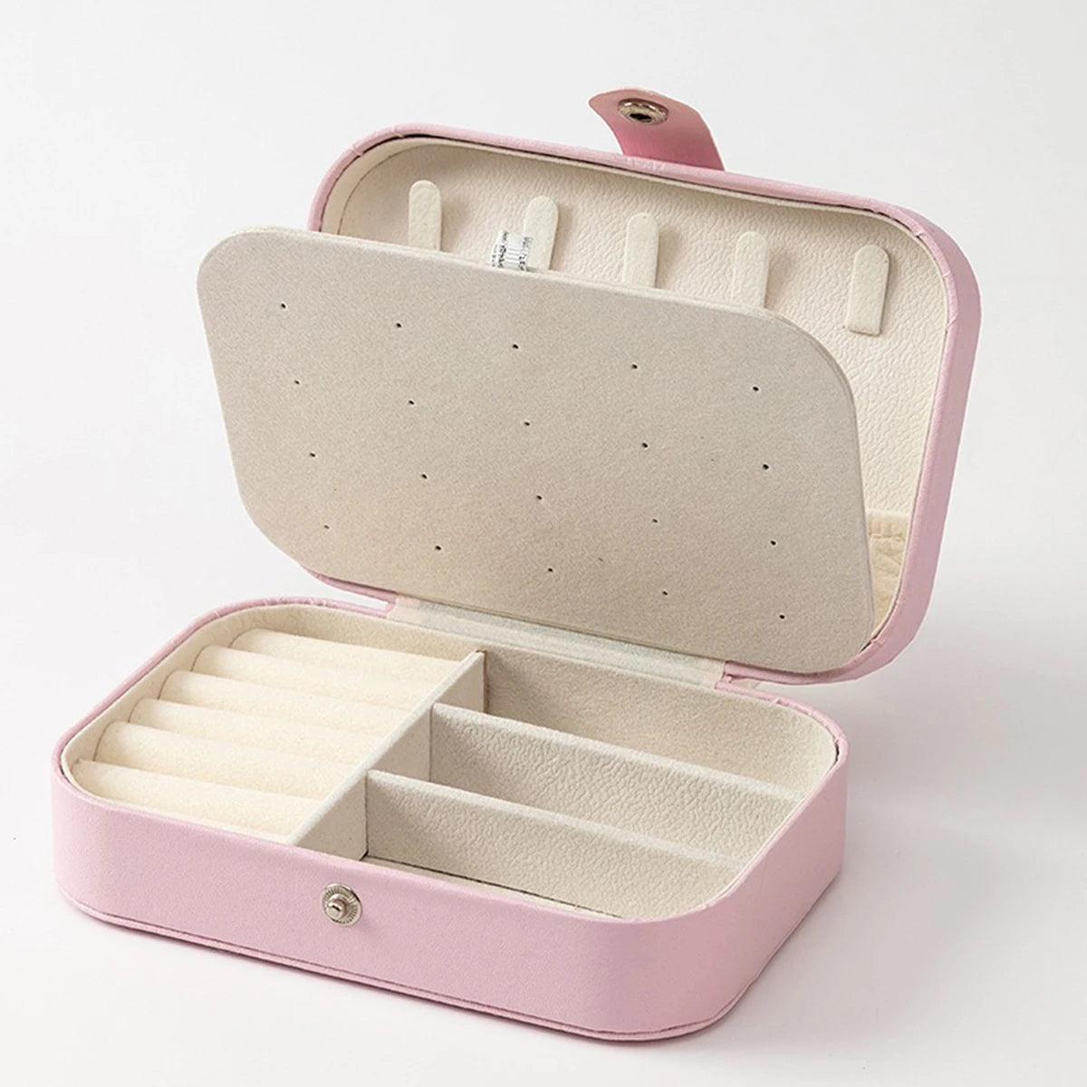 Velvet Travel Jewelry Organizer Box