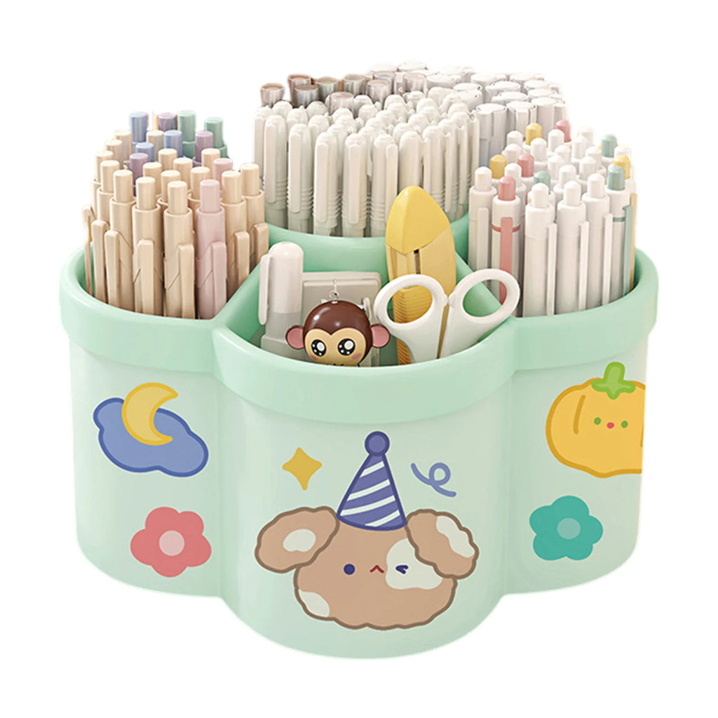 360° Rotating Makeup Brush & Pen Holder